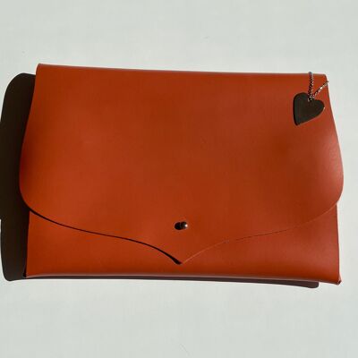 Leather tablet pouch