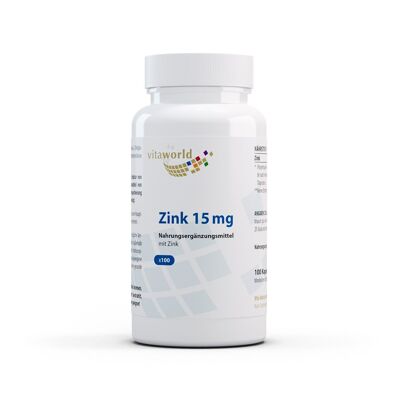 Zinc 15 mg (100 cápsulas)