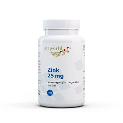 Zinc 25 mg (365 cuillères à café)