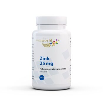 Zinc 25 mg (365 cuillères à café)