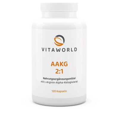AAKG - L-Arginine Alpha-Ketoglutarate (120 caps)