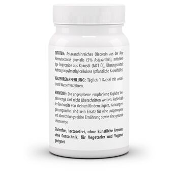 Astaxanthine liquide 8 mg (60 gélules) 3