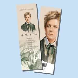 MARQUE PAGE PAPIER PAUSE LECTURE ARTHUR RIMBAUD