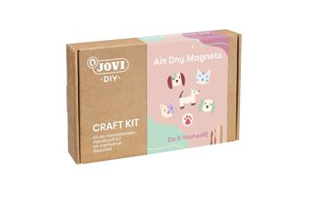 JOVI - Kit de manualidades con air dry, Imanes de mascotas 2