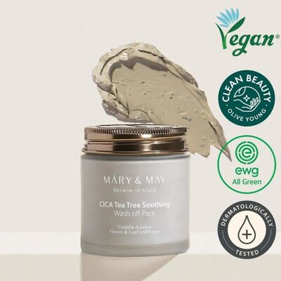 MARY&MAY Vegan CICA TeaTree Paquete de lavado calmante 125 ml