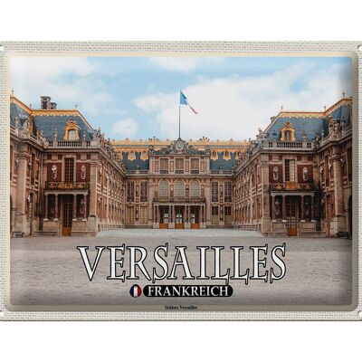Blechschild Reise 40x30cm Versailles Frankreich Schloss Versailles