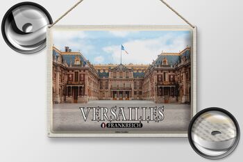 Plaque en tôle Voyage 40x30cm Versailles France Château de Versailles 2