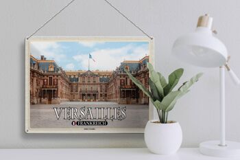 Plaque en tôle Voyage 40x30cm Versailles France Château de Versailles 3