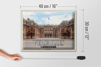 Plaque en tôle Voyage 40x30cm Versailles France Château de Versailles 4