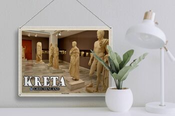 Panneau de voyage en étain 40x30cm, musée de Crète, Grèce, Héraklion 3