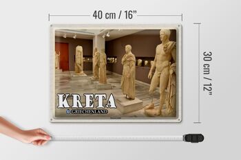 Panneau de voyage en étain 40x30cm, musée de Crète, Grèce, Héraklion 4