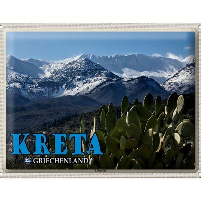 Cartel de chapa Travel 40x30cm Creta Grecia Montañas Lefka Ori