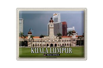 Panneau de voyage en étain, 40x30cm, bâtiment Sultan Abdul de Kuala Lumpur 1