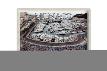 Plaque en tôle voyage 40x30cm Monaco Grand Prix de Monaco course 1