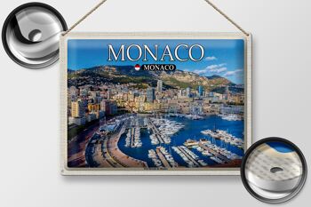Plaque métal Voyage 40x30cm Monaco Monaco Port Hercule de Monaco 2