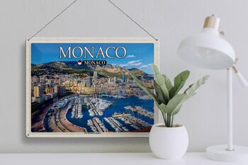 Plaque métal Voyage 40x30cm Monaco Monaco Port Hercule de Monaco 3