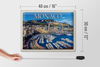 Plaque métal Voyage 40x30cm Monaco Monaco Port Hercule de Monaco 4