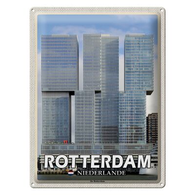 Cartel de chapa Travel 30x40cm Rotterdam Países Bajos De Rotterdam