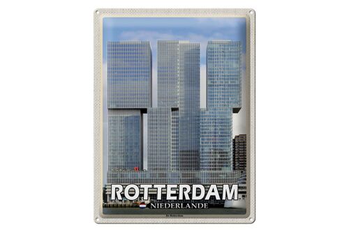 Blechschild Reise 30x40cm Rotterdam Niederlande De Rotterdam