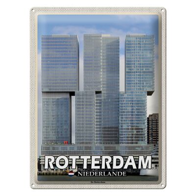 Blechschild Reise 30x40cm Rotterdam Niederlande De Rotterdam