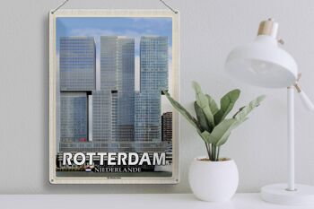 Signe en étain voyage 30x40cm Rotterdam pays-bas De Rotterdam 3