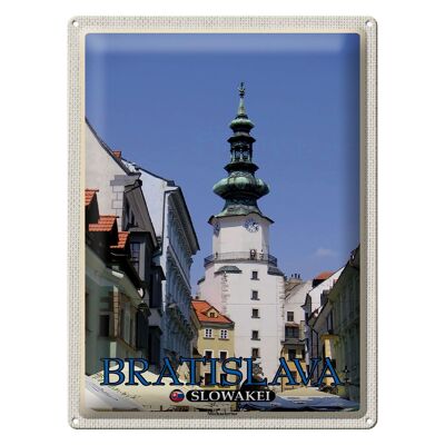 Cartel de chapa viaje 30x40cm Bratislava Eslovaquia Michaelertor