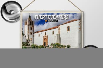 Plaque en tôle voyage 40x30cm Fuerteventura Espagne Casa Santa Maria 2
