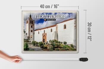 Plaque en tôle voyage 40x30cm Fuerteventura Espagne Casa Santa Maria 4