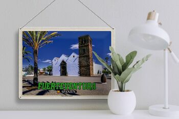 Plaque en tôle voyage 40x30cm Fuerteventura Espagne Centro Arte Canario 3