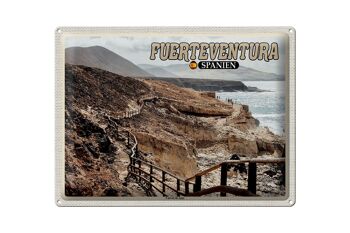 Signe en étain voyage 40x30cm Fuerteventura espagne Cuevas De Ajuy 1