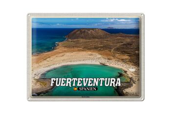Signe en étain voyage 40x30cm Fuerteventura espagne île de Lobos 1