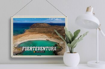 Signe en étain voyage 40x30cm Fuerteventura espagne île de Lobos 3