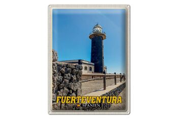 Plaque en tôle voyage 30x40cm Fuerteventura Espagne Punta de Jandia 1