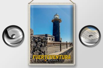 Plaque en tôle voyage 30x40cm Fuerteventura Espagne Punta de Jandia 2