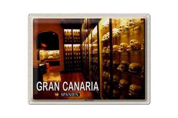 Panneau en étain voyage 40x30cm, Gran Canaria, espagne, musée Canario 1
