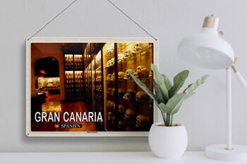 Panneau en étain voyage 40x30cm, Gran Canaria, espagne, musée Canario 3