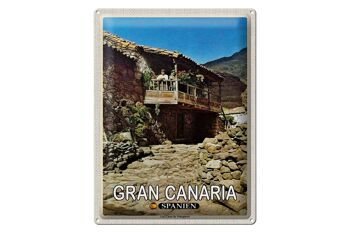 Panneau en étain voyage 30x40cm, Gran Canaria, espagne, Las Casas Veneguera 1