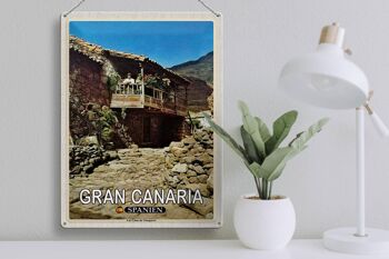 Panneau en étain voyage 30x40cm, Gran Canaria, espagne, Las Casas Veneguera 3