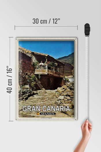 Panneau en étain voyage 30x40cm, Gran Canaria, espagne, Las Casas Veneguera 4