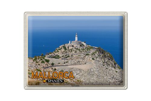 Blechschild Reise 40x30cm Mallorca Spanien Cap Formentor Halbinsel