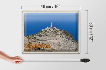 Panneau en étain voyage 40x30cm, majorque, espagne, Cap, péninsule de Formentor 4