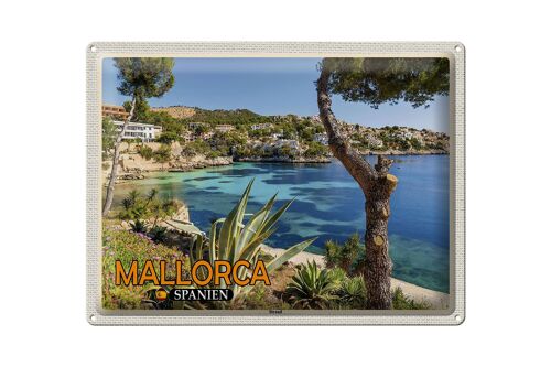 Blechschild Reise 40x30cm Mallorca Spanien Strand Meer Urlaub Stadt