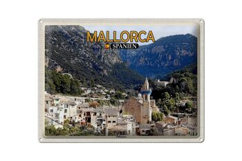 Panneau en étain voyage 40x30cm Majorque Espagne municipalité de Valldemossa 1