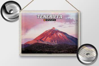 Panneau en étain voyage 40x30cm, Tenerife, espagne, montagne Pico del Teide 2