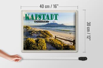 Panneau de voyage en étain, 40x30cm, Cape Town, afrique du sud, plage, mer, montagnes 4
