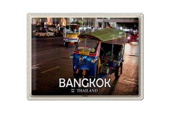Signe en étain voyage 40x30cm, Bangkok, thaïlande, Tuk Tuk, cadeau 1