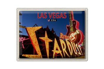 Panneau en étain voyage 40x30cm, musée du néon de Las Vegas USA 1