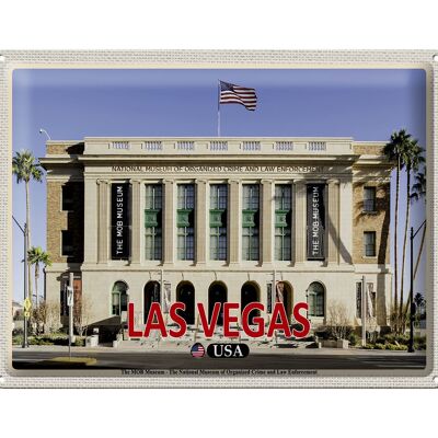 Cartel de chapa Travel 40x30cm Las Vegas USA The MOB Museum