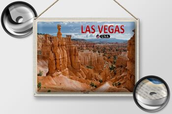 Panneau de voyage en étain, 40x30cm, Las Vegas, USA, Zion Park, cadeau 2