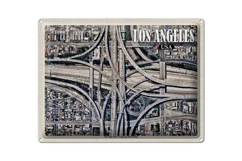 Blechschild Reise 40x30cm Los Angeles USA Judge Harry Pregerson